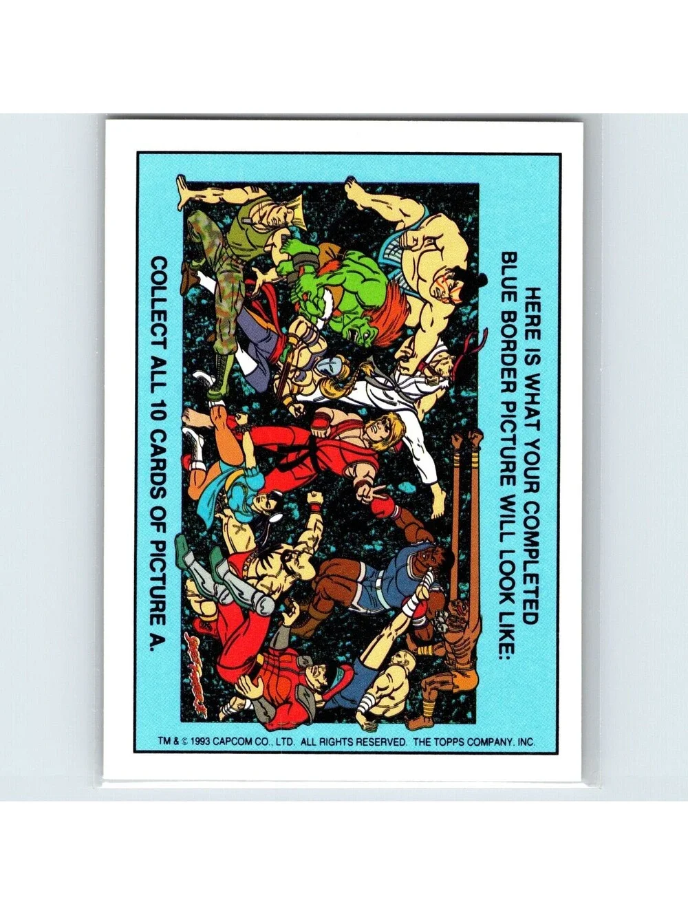 1993 Topps Street Fighter II Guile #6 Stickers